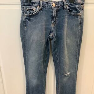 J.Crew Matchstick Jeans 28S Distressed